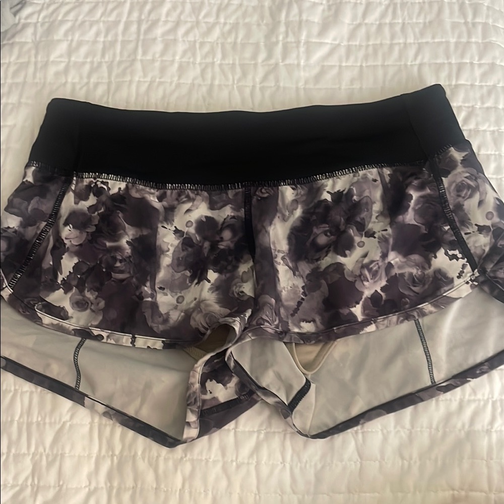 Lululemon Athletica Black and Gray Athletic Shorts